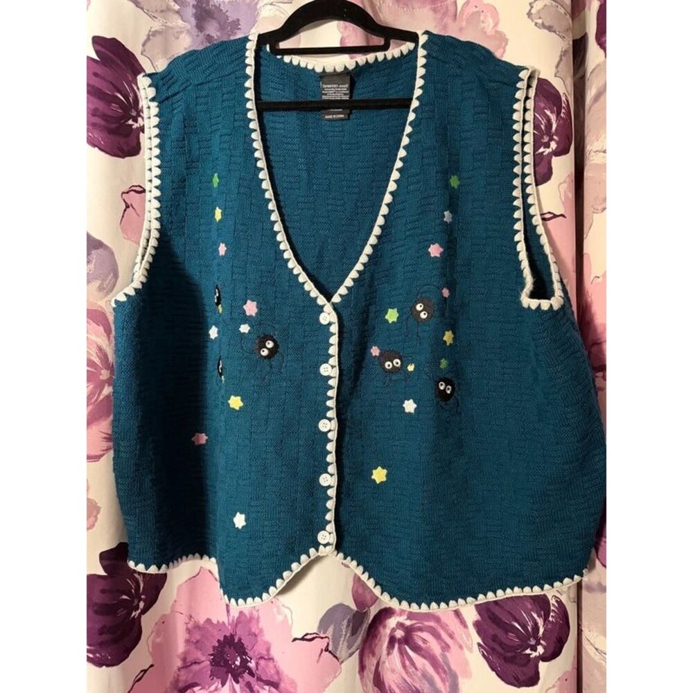 Studio Ghibli Spirited Away Soot Sprites Embroidered Vest - BoxLunch Exclusive